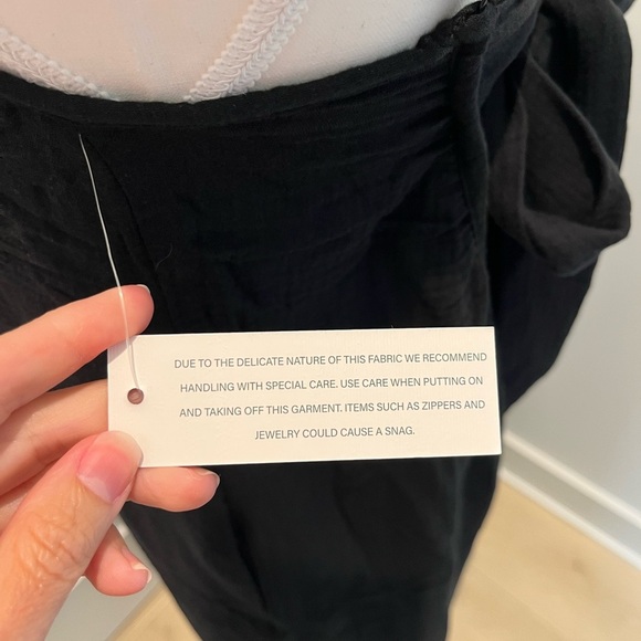 Sol Angeles New Gauzy Maxi Dress Black Size Xsmall /Small NWT cotton Flowy - Picture 7 of 13